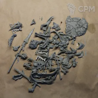 Описание картинки Avatar of Khaine / Аватар Кхейна от мезеров александр по цене 1 500руб | Свободный Рынок Миниатюр - СРМ