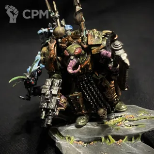 Описание картинки Warhammer 40000 Chaos Space Marines Chaos Lord in Terminator Armour от lioconvoy по цене 2 490руб | Свободный Рынок Миниатюр - СРМ