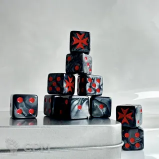 Описание картинки Black templar dice от Заяц_ по цене 3 300руб | Свободный Рынок Миниатюр - СРМ