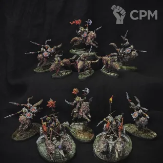 Описание картинки Армия Gloomspite Gitz Gitmob Покрашенная от danypingvin по цене 39 000руб | Свободный Рынок Миниатюр - СРМ
