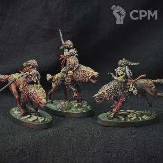 Описание картинки Армия Gloomspite Gitz Gitmob Покрашенная от danypingvin по цене 39 000руб | Свободный Рынок Миниатюр - СРМ