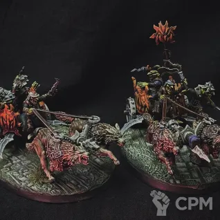 Описание картинки Армия Gloomspite Gitz Gitmob Покрашенная от danypingvin по цене 39 000руб | Свободный Рынок Миниатюр - СРМ