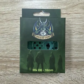 Описание картинки Набор кубов Dicewyrm spectral glow 20шт от Slobarev  по цене 2 500руб | Свободный Рынок Миниатюр - СРМ