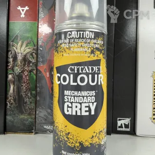Описание картинки Citadel colour Mechanicus Standard Grey spray от Slobarev  по цене 2 500руб | Свободный Рынок Миниатюр - СРМ
