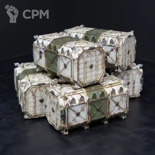 Описание картинки Munitorum Armoured Container от Monger по цене 4 950руб | Свободный Рынок Миниатюр - СРМ