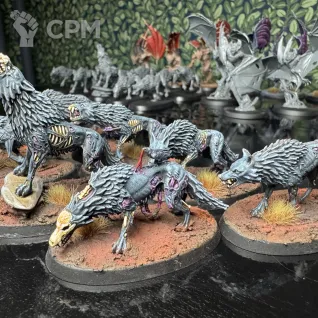 Описание картинки Dire wolves от Dmiter по цене 4 500руб | Свободный Рынок Миниатюр - СРМ