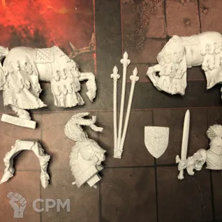 Описание картинки The Green Knight of Bretonnia от Shaffer Defiler по цене 795руб | Свободный Рынок Миниатюр - СРМ