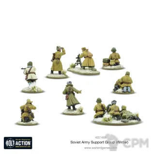 Описание картинки SOVIET ARMY (WINTER) SUPPORT GROUP (28MM) от ColinPJ по цене 2 200руб | Свободный Рынок Миниатюр - СРМ