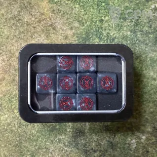 Описание картинки Baron of dice Court of the Seven Headed Serpent dice set от Slobarev  по цене 2 900руб | Свободный Рынок Миниатюр - СРМ