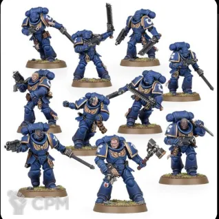 Описание картинки Assault Intercessor Squad от Casey Moon по цене 2 000руб | Свободный Рынок Миниатюр - СРМ