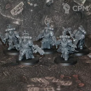 Описание картинки Black Templars Sword Brethren squad от OMG_SL по цене 4 990руб | Свободный Рынок Миниатюр - СРМ