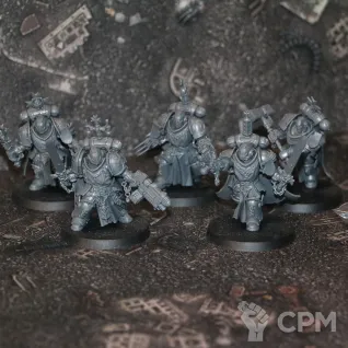 Описание картинки Black Templars Sword Brethren squad от OMG_SL по цене 4 990руб | Свободный Рынок Миниатюр - СРМ