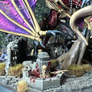 Описание картинки Vampire Lord on Zombie Dragon от Dmiter по цене 15 000руб | Свободный Рынок Миниатюр - СРМ