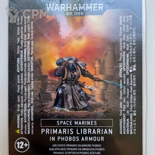 Описание картинки Primaris Librarian in Phobos Armour от Casey Moon по цене 3 500руб | Свободный Рынок Миниатюр - СРМ