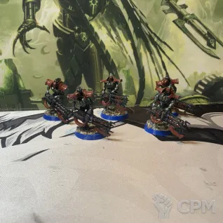 Описание картинки Necron Immortals 5 шт. от MishaTsoi по цене 500руб | Свободный Рынок Миниатюр - СРМ