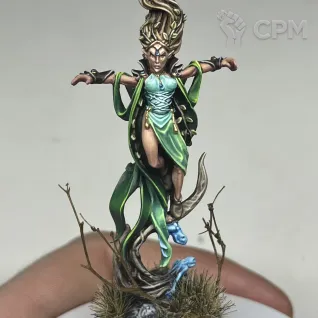 Описание картинки Wood Elf Mage от Aeсius по цене 5 500руб | Свободный Рынок Миниатюр - СРМ