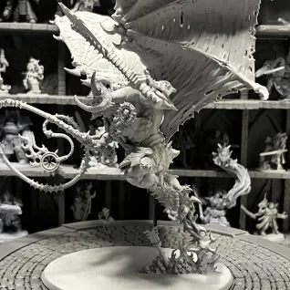 Описание картинки Daemons Of Khorne Bloodthirster scan от Houston Program по цене 1 400руб | Свободный Рынок Миниатюр - СРМ