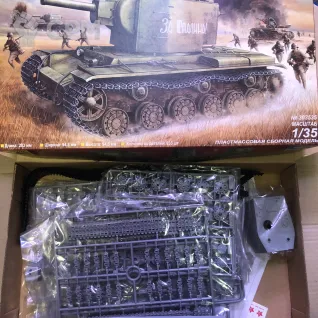 Описание картинки КВ-2 Моделист Trumpeter 1:35 от corsa4ch по цене 1 500руб | Свободный Рынок Миниатюр - СРМ