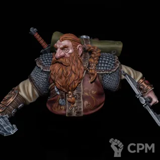 Описание картинки Broin The Dragon Hunter от EvilElviPaint по цене 7 000руб | Свободный Рынок Миниатюр - СРМ