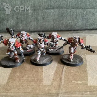 Описание картинки chaos terminator squad World eaters red butchers от User57488 по цене 2 600руб | Свободный Рынок Миниатюр - СРМ