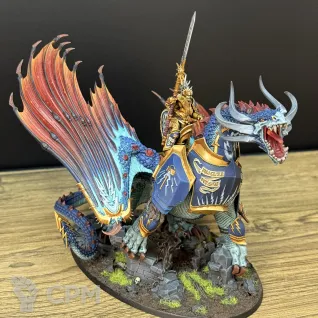 Описание картинки Lord Celestant on Stardrake от OlgaIvanovna по цене 18 500руб | Свободный Рынок Миниатюр - СРМ