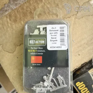 Описание картинки Zis 3 Divisional gun with Sovet Naval от ColinPJ по цене 3 150руб | Свободный Рынок Миниатюр - СРМ