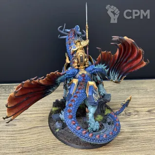 Описание картинки Lord Celestant on Stardrake от OlgaIvanovna по цене 18 500руб | Свободный Рынок Миниатюр - СРМ
