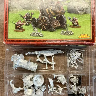 Описание картинки Chaos Dwarf Hellcannon of Chaos (оригинал, металл, комплект) от Miniature Wargames по цене 19 950руб | Свободный Рынок Миниатюр - СРМ
