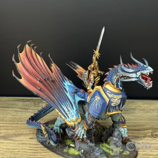 Описание картинки Lord Celestant on Stardrake от OlgaIvanovna по цене 18 500руб | Свободный Рынок Миниатюр - СРМ