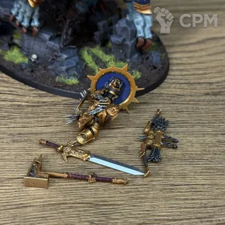 Описание картинки Lord Celestant on Stardrake от OlgaIvanovna по цене 18 500руб | Свободный Рынок Миниатюр - СРМ