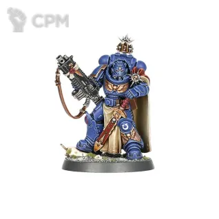Описание картинки Captain in Gravis Armour от Salamanders Anvil по цене 3 800руб | Свободный Рынок Миниатюр - СРМ