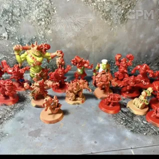 Описание картинки Команда орков от ZVUAGA по цене 1 800руб | Свободный Рынок Миниатюр - СРМ