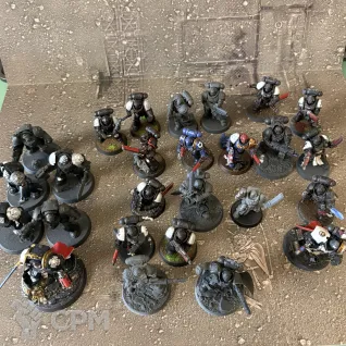 Описание картинки Армия Black Templars от Fin по цене 7 000руб | Свободный Рынок Миниатюр - СРМ