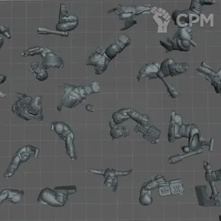 Описание картинки Orks boyz scan от Sacred layers studio по цене 1 000руб | Свободный Рынок Миниатюр - СРМ