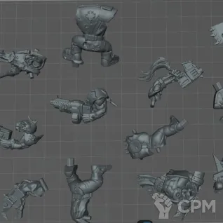 Описание картинки Orks boyz scan от Sacred layers studio по цене 1 000руб | Свободный Рынок Миниатюр - СРМ