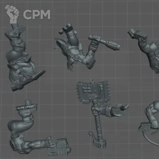Описание картинки Orks boyz scan от Sacred layers studio по цене 1 000руб | Свободный Рынок Миниатюр - СРМ