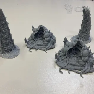Описание картинки Инопланетный террейн(tyranids) от Milestone по цене 2 800руб | Свободный Рынок Миниатюр - СРМ
