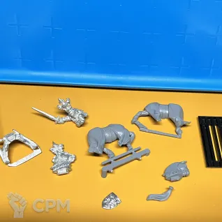 Описание картинки Bretonnian Grail Knights Champion от hoofstomp по цене 6 000руб | Свободный Рынок Миниатюр - СРМ