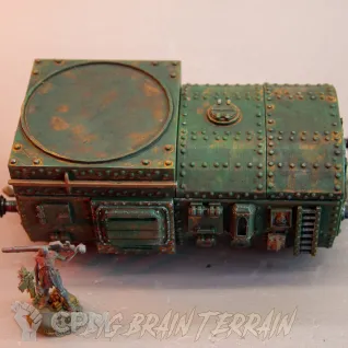 Описание картинки Бронепоезд ✠ TRENCH CRUSADE от Big Brain Terrain по цене 12 550руб | Свободный Рынок Миниатюр - СРМ