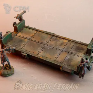 Описание картинки Бронепоезд ✠ TRENCH CRUSADE от Big Brain Terrain по цене 12 550руб | Свободный Рынок Миниатюр - СРМ