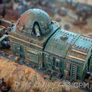 Описание картинки Бронепоезд ✠ TRENCH CRUSADE от Big Brain Terrain по цене 12 550руб | Свободный Рынок Миниатюр - СРМ