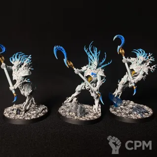 Описание картинки Kurnoth Hunters with Scythes от Cosmo по цене 4 000руб | Свободный Рынок Миниатюр - СРМ