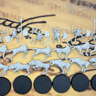Описание картинки Warg Riders  Властелин колец от Лавка Саурона по цене 1 290руб | Свободный Рынок Миниатюр - СРМ