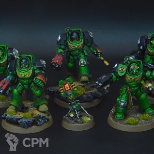 Описание картинки Salamander terminator’s от Илья Владимирович по цене 15 000руб | Свободный Рынок Миниатюр - СРМ