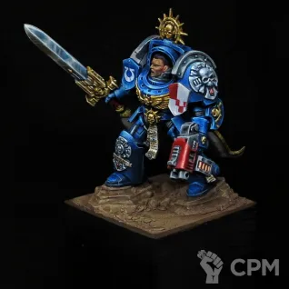 Описание картинки Ultramarine Captain in terminator armour 3d печать 75 мм от Darkhath по цене 5 000руб | Свободный Рынок Миниатюр - СРМ
