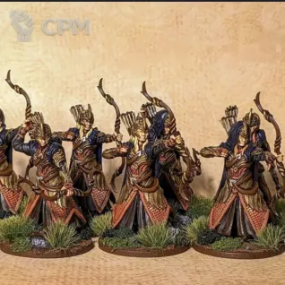 Описание картинки Galadrim warriors от InTheDarkColors по цене 100руб | Свободный Рынок Миниатюр - СРМ
