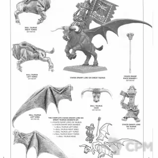 Описание картинки Chaos Dwarf Lord on Great Taurus от hoofstomp по цене 14 000руб | Свободный Рынок Миниатюр - СРМ