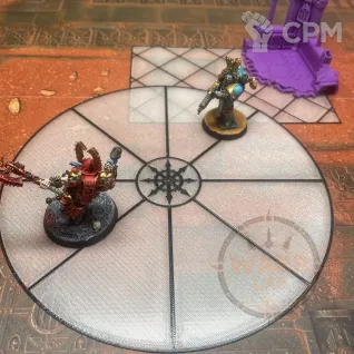 Описание картинки Точки контроля ХАОС / Objective markers Chaos для Warhammer 40k/AOS набор из 6 шт. от WARP LAB по цене 800руб | Свободный Рынок Миниатюр - СРМ