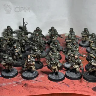 Описание картинки Cadian Shock Troopers (old) + Cadian Upgrade (old) от Bumblebee97 по цене 2 900руб | Свободный Рынок Миниатюр - СРМ