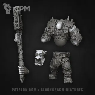 Описание картинки Orc Nobz With Heavy Weapons Modular Kit. Нобы от у Васи по цене 900руб | Свободный Рынок Миниатюр - СРМ